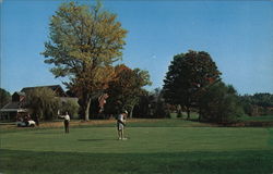 18th Green and Club House, Waukewan Golf Club Center Harbor, NH Postcard Postcard Postcard