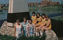 James Madison University Women's Basketball Seniors and Coaching Staff Postcard