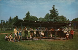 Going Great Guns on the Rifle Range, Jack & Jill Ranch Postcard