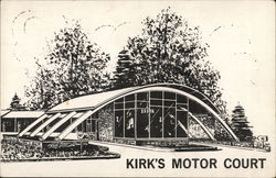 Kirk's Motor Court Postcard