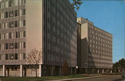 Hamilton and Whitten Halls, Illinois State University Postcard