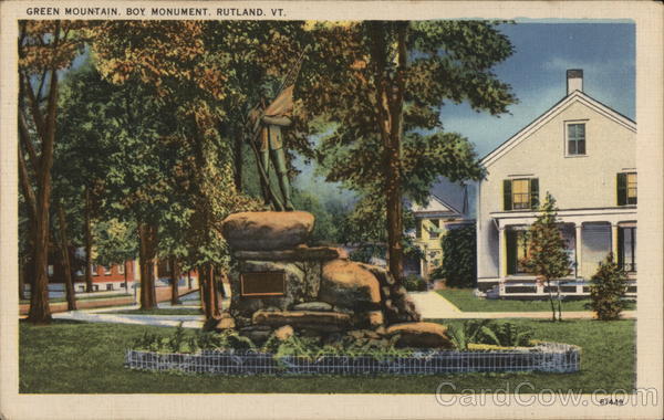 Green Mountain, Boy Monument Rutland Vermont