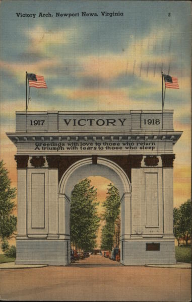 Victory Arch Newport News Virginia
