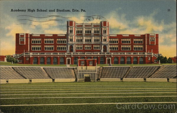 Academy High School and Stadium Erie Pennsylvania
