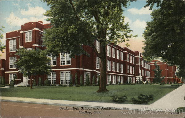Senior High School and Auditorium Findlay Ohio