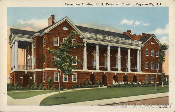 Recreation Building of U.S. Veterans Hospital in Arkansas Fayetteville