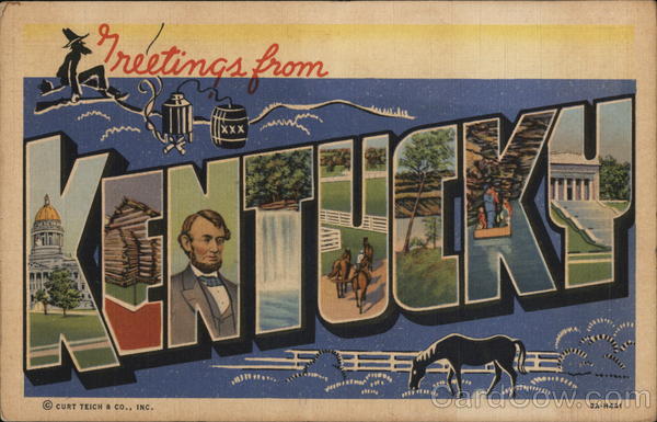 Greetings from Kentucky Large Letter