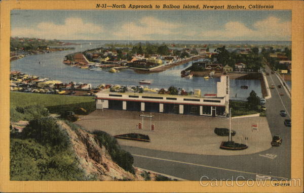 North Approach to Balboa Island Newport Beach California