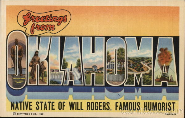 Greetings from Oklahoma