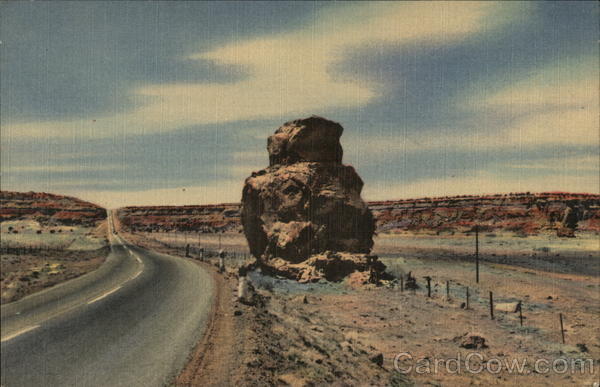 Owl Rock on Highway US 66 Albuquerque New Mexico