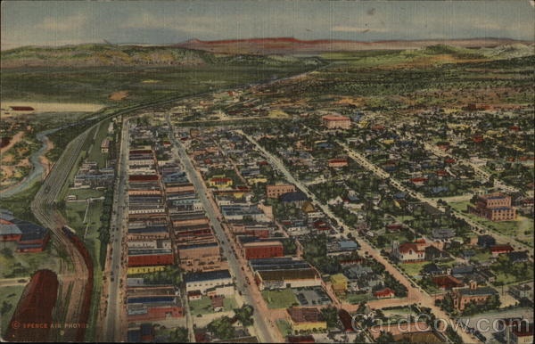 Air View of Town Gallup New Mexico