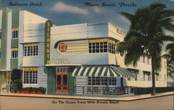 Belmont Hotel Miami Beach, FL Postcard Postcard Postcard
