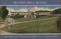 Sunset Hill Motel Postcard