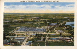 Airview of Chevrolet Motor Co. Postcard