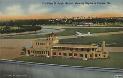 Peter O. Knight Airport Postcard