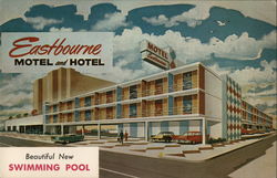 Eastbourne Motel and Hotel Atlantic City, NJ Postcard Postcard Postcard