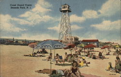 Coast Guard Tower Seaside Park, NJ Postcard Postcard Postcard