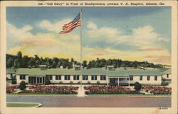 "Old Glory" in Front of Headquarters, Lawson V.A. Hospital Atlanta, GA Postcard Postcard Postcard