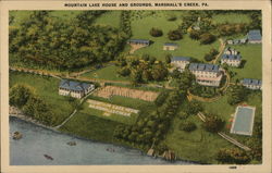 Mountain Lake House and Grounds Marshalls Creek, PA Postcard Postcard Postcard