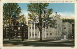 Tioga County Court House and County Offices Postcard