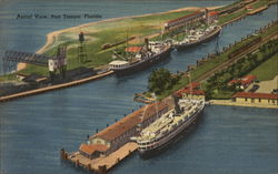 Aerial View, Port Tampa Florida Postcard Postcard Postcard