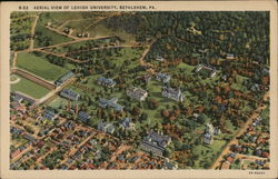 Aerial View of Lehigh University Bethlehem, PA Postcard Postcard Postcard