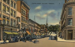 Center Street Postcard