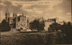 Abbey Church and Seminary Postcard