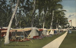 A trailer camp down Florida way Postcard