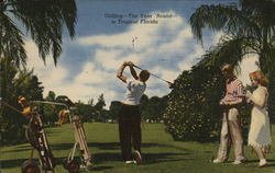 Golfing - The Year 'Round Postcard