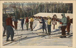 Snow Valley Ski School Winhall, VT Postcard Postcard Postcard