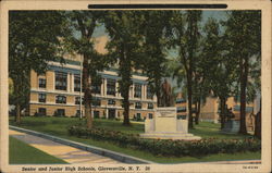 Senior and Junior High Schools Postcard