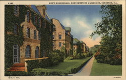 Men's Quadrangle, Northwestern University Postcard