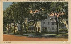 Women's Quadrangle, Northwestern University Postcard