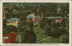 Aeroplane View, Illinois State Normal University, Campus and Building Postcard Postcard Postcard