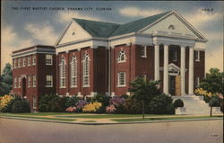 The First Baptist Church Panama City, FL Postcard Postcard Postcard