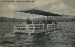 Scott's Show Boat, Oquanga Lake Deposit, NY Postcard Postcard Postcard