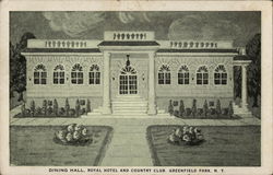 Dining Hall, Royal Hotel and Countrty Club Postcard