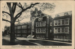 Administration Building at Geneseo State Teachers College Postcard