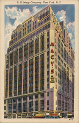 R.H. Macy Company New York, NY Postcard Postcard Postcard