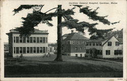 Gardiner General Hospital Maine Postcard Postcard Postcard