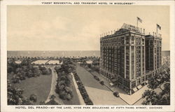 Hotel Del Prado Chicago, IL Postcard Postcard Postcard