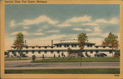 Service Club Fort Custer, MI Postcard Postcard Postcard