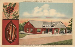Harvey's Pecan Station and Trailer Court Postcard