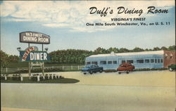 Duff's Dining Room Winchester, VA Postcard Postcard Postcard