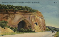 Picturesque Pacific Bluffs Overlooking US Highway 66 Missouri Postcard Postcard 