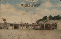 Donnell's Ox Yoke Courts and Curio Postcard
