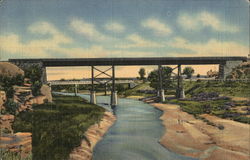 Two Bridges on the Pecos River Postcard