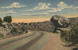 Balanced Rock on Highway US 66, Tijeras Canyon Albuquerque, NM Postcard Postcard Postcard