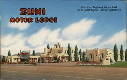 Zuni Motor Lodge Albuquerque, NM Postcard Postcard Postcard